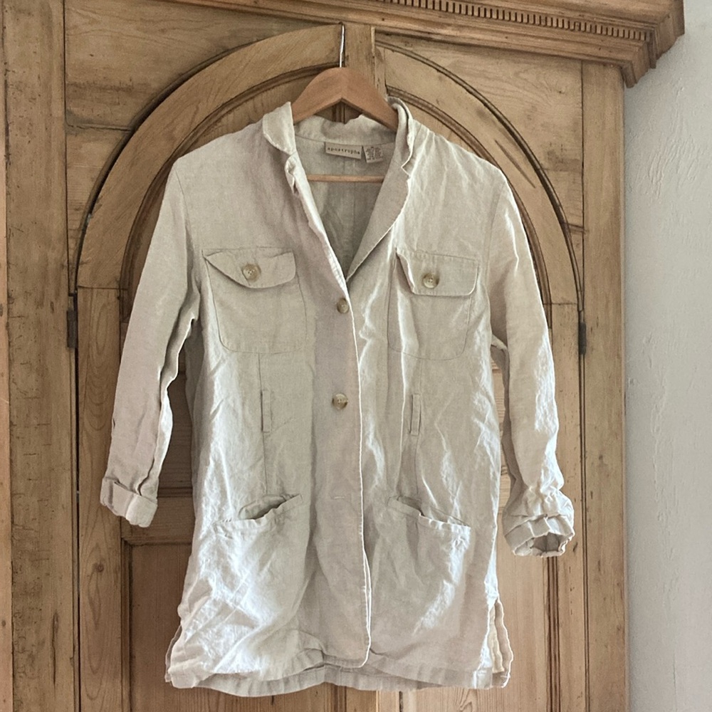 Apostrophe size 12 Linen Blazer/Top
